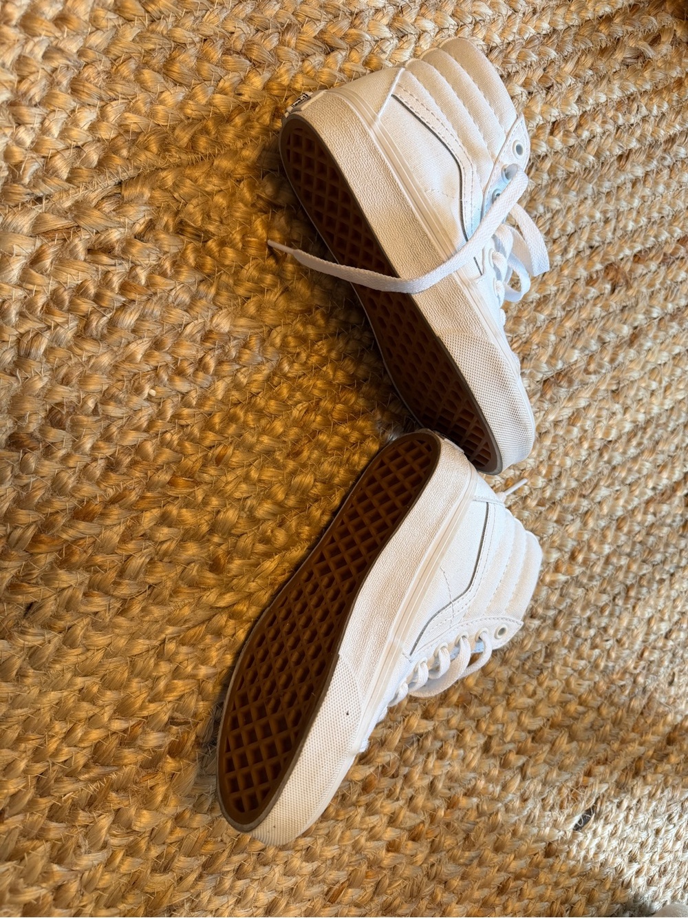 Vans White Low-Top Canvas Sneakers